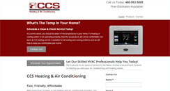 Desktop Screenshot of ccshvac.net